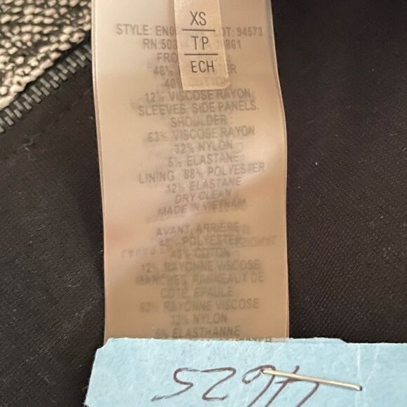 Elie Tahari Tweed Moto Jacket - Picture 5 of 6